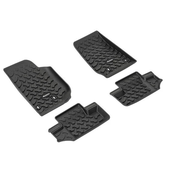 Load image into Gallery viewer, Quadratec Ultimate All Weather Front &amp; Rear Floor Liners for 14-18 Jeep Wrangler JK 2 Door
