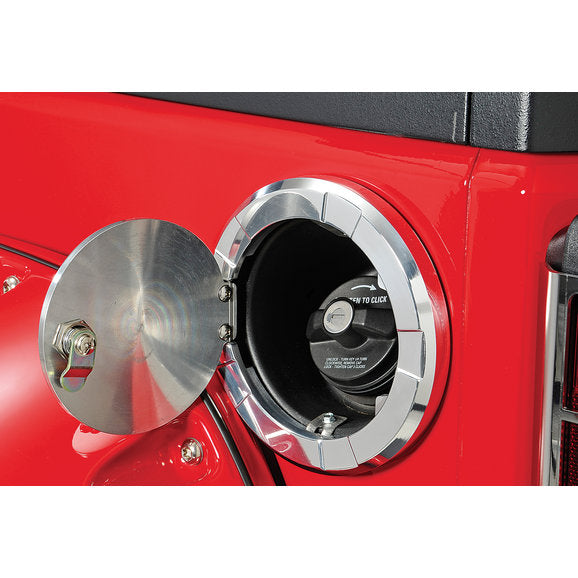 Load image into Gallery viewer, RealWheels Billet Fuel Door for 07-18 Jeep Wrangler JK
