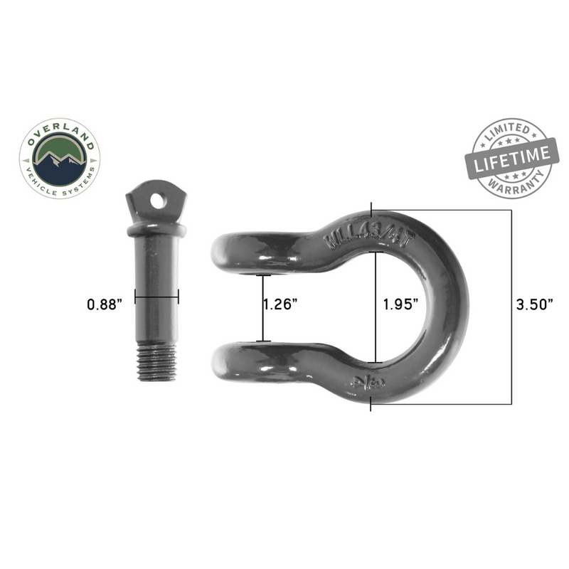 Load image into Gallery viewer, Recovery Shackle 3/4&quot; 4.75 Ton - Gray Universal
