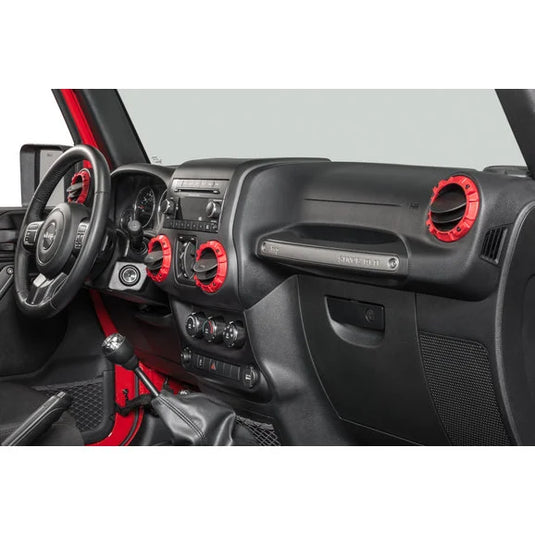 AJT Design Impact Dash Vent Trim Rings for 11-18 Jeep Wrangler JK