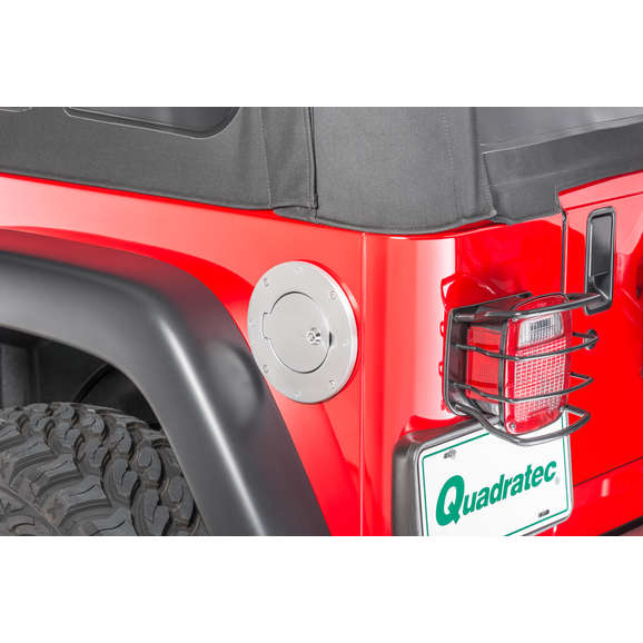 Load image into Gallery viewer, Rugged Ridge Locking Fuel Door for 97-06 Jeep Wrangler TJ &amp; Unlimited
