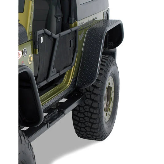 Warrior Products Rear Tube Flares for 07-18 Jeep Wrangler JK 2 Door