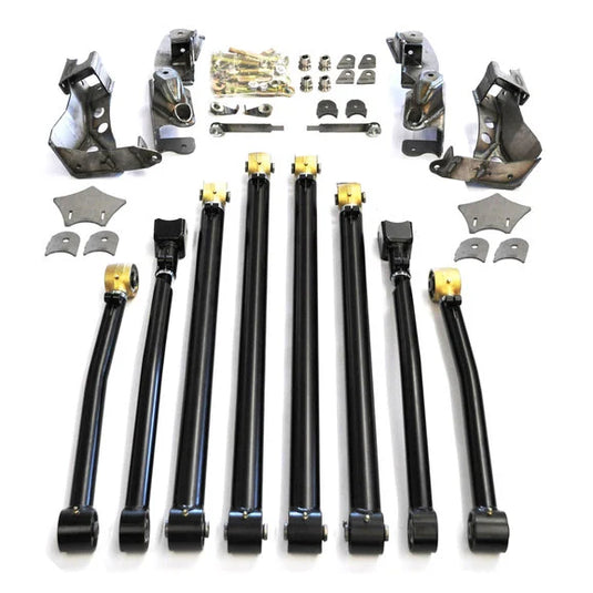 EVO Manufacturing EVO-1200 Rear Double ThrowDown Suspension Long Arm Upgrade Kit for 07-18 Jeep Wrangler JK