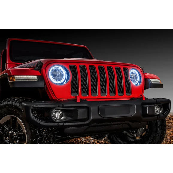 Oracle Lighting Waterproof Surface Mount LED Headlight Halo Kit for 18-20 Jeep Wrangler JL