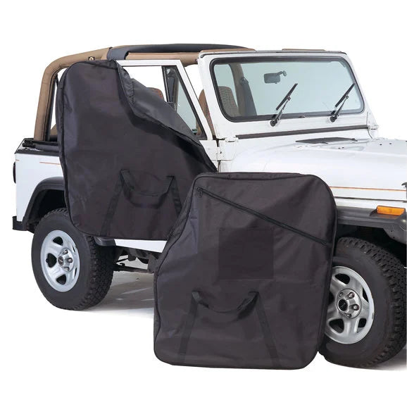 Load image into Gallery viewer, Bestop 51666-01 Door Storage Jackets for 76-18 Jeep CJ-7, CJ-8 Scrambler, Wrangler YJ, TJ, JK &amp; Unlimited with Full Steel Doors
