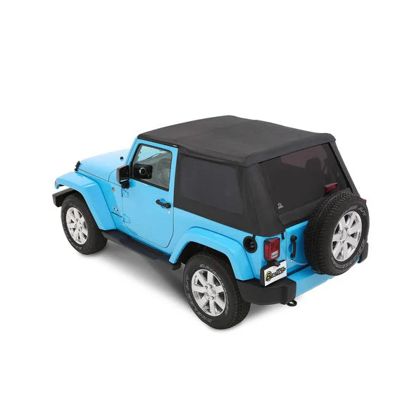 Bestop 5685268 All-New Trektop Twill Soft Top for 07-18 Jeep Wrangler JK 2 Door