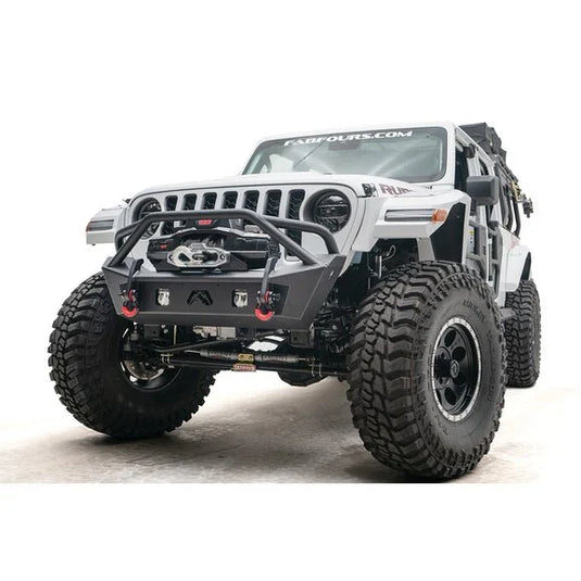 Fab Fours Front Stubby Bumper for 18-22 Jeep Wrangler JL & Gladiator JT