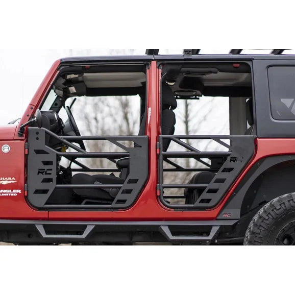 Load image into Gallery viewer, Rough Country 10586 Front Steel Tube Doors for 07-18 Jeep Wrangler JK
