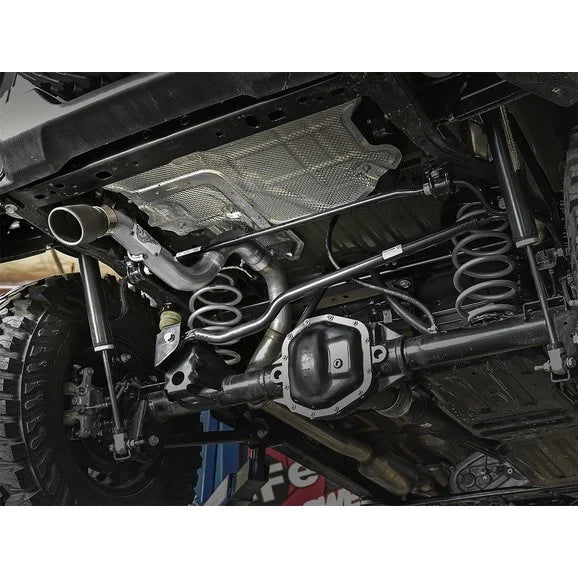 Load image into Gallery viewer, aFe Power Mach Force XP Hi-Tuck 409 Stainless Steel Axle-Back Exhaust System for 18-24 Jeep Wrangler JL
