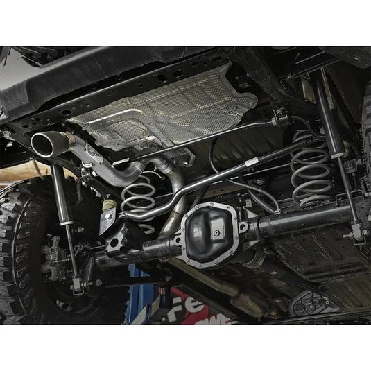 aFe Power Mach Force XP Hi-Tuck 409 Stainless Steel Axle-Back Exhaust System for 18-24 Jeep Wrangler JL