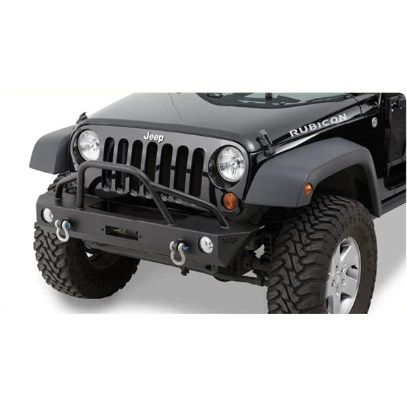 Warrior Products 59850 Mid Width Front Winch Bumper with Brush Guard for 07-18 Jeep Wrangler JK