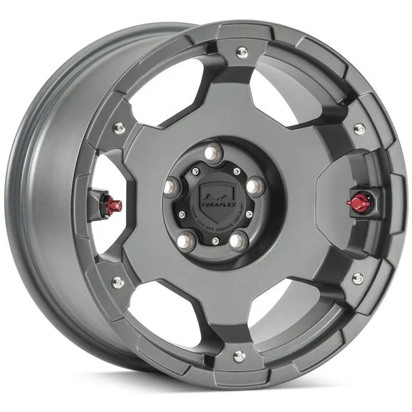 Teraflex Deluxe Nomad Wheel in Titanium Gray for 07-24 Jeep Wrangler JL, JK & Gladiator JT