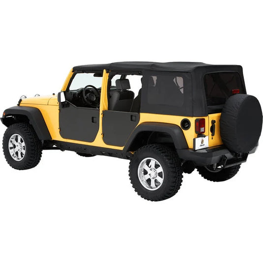 Bestop 51803-01 HighRock 4x4 Element Front Door Enclosure Kit for 07-18 Jeep Wrangler JK