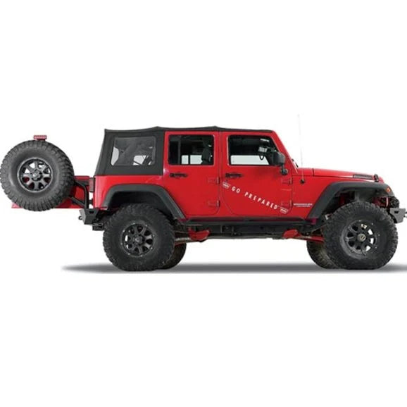 Load image into Gallery viewer, WARN 89800 Elite Series Rear Tire Carrier for 07-18 Jeep Wrangler JK
