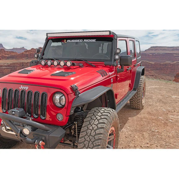 Load image into Gallery viewer, Rugged Ridge 11615.46 Front Steel Tube Fender Flares for 07-18 Jeep Wrangler JK
