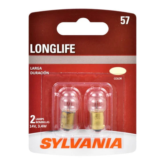 Sylvania 57LL.BP2 #57 Long Life Mini Bulb 2 Pack