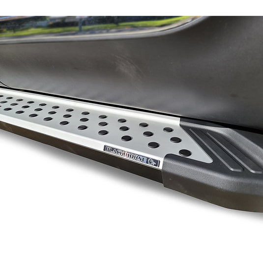 Black Horse Off Road VO-JPGC79 Vortex Running Boards in Aluminum for 21-23 Jeep Grand Cherokee L