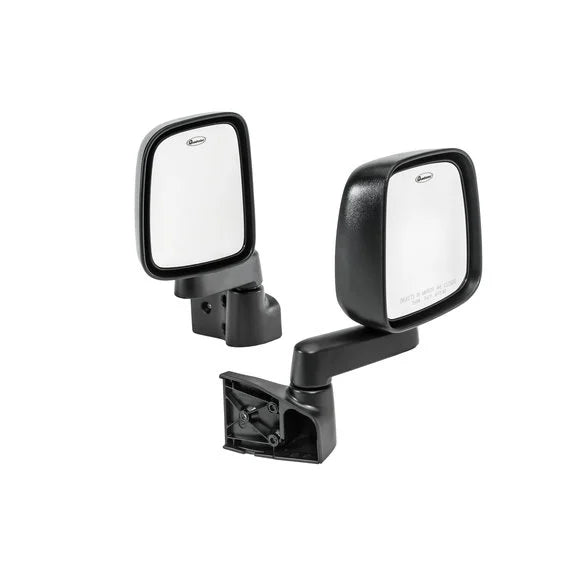 Load image into Gallery viewer, Quadratec 03-06 Factory Styling Replacement Mirror Kit in Black for 87-18 Jeep Wrangler YJ, TJ, 18-21 JK, JL &amp; JT with Aftermarket Tube Doors
