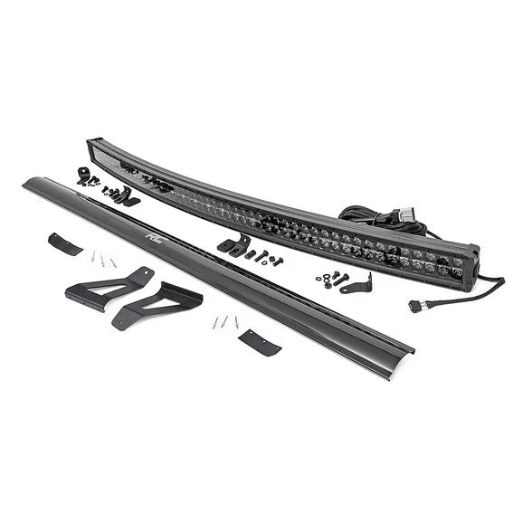 Load image into Gallery viewer, Rough Country 50&quot; Curved LED Light Bar Upper Windshield Kit for 84-01 Jeep Cherokee XJ
