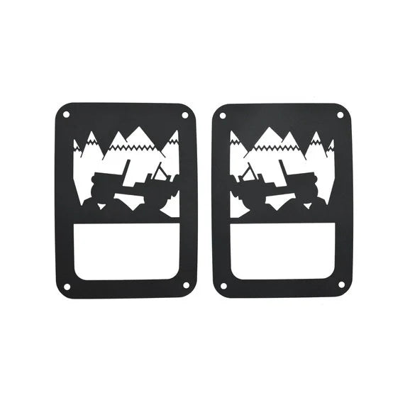 Load image into Gallery viewer, Kentrol 80702 Jeep Heritage Tail Light Guards for 07-18 Jeep Wrangler JK
