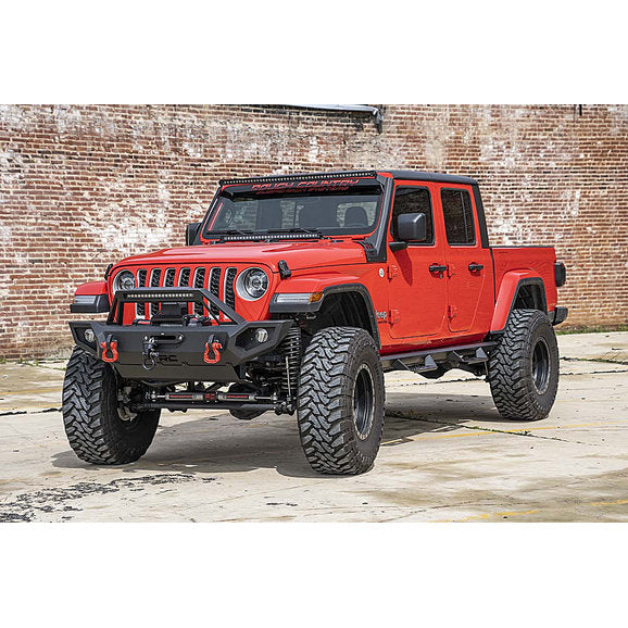 Load image into Gallery viewer, Rough Country 50 Inch LED Light Bar Upper Windshield Kit for 18-24 Jeep Wrangler JL &amp; Gladiator JT
