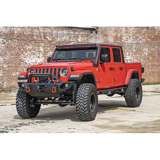 Rough Country 50 Inch LED Light Bar Upper Windshield Kit for 18-24 Jeep Wrangler JL & Gladiator JT