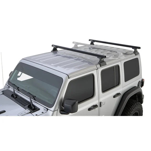 Load image into Gallery viewer, Rhino-Rack 2-Bar Backbone Roof Rack with Quick Mount Legs for 18-24 Jeep Wrangler JL Unlimited with Hardtop
