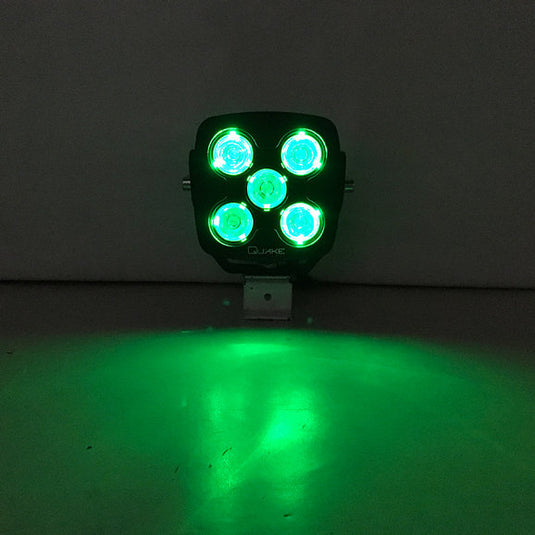 Quake LED QME796 Megaton RGB 4.5" Cube LED Spot Light- Single