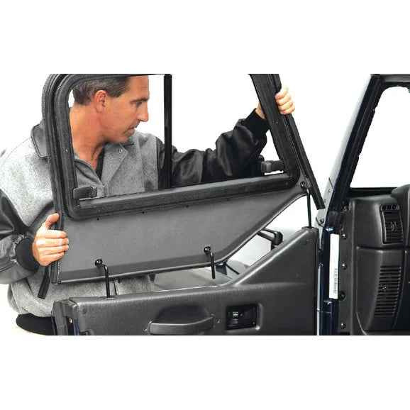 Load image into Gallery viewer, Bestop 51786-15 Upper Door Sliders for 87-95 Jeep Wrangler YJ with Sunrider or Supertop
