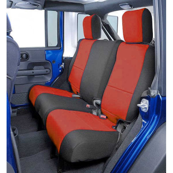 Load image into Gallery viewer, Coverking Custom Rear Seat Covers for 13-18 Jeep Wrangler Unlimited JK 4 Door
