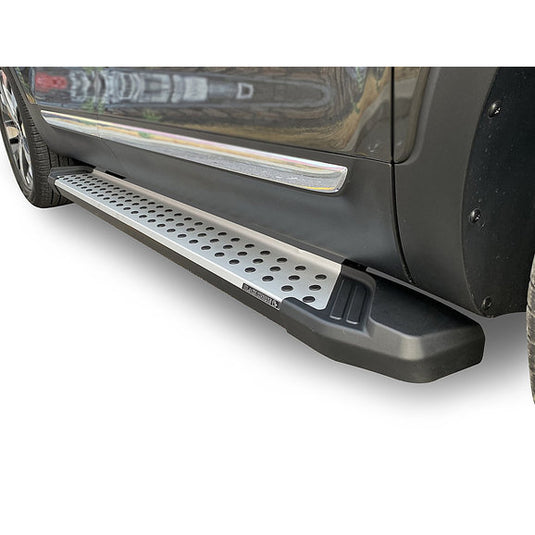 Black Horse Off Road VO-JPGC79 Vortex Running Boards in Aluminum for 21-23 Jeep Grand Cherokee L