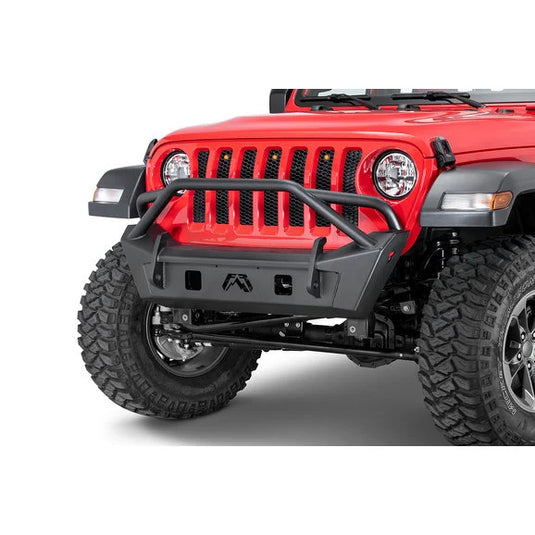 Fab Fours Front Stubby Bumper for 18-22 Jeep Wrangler JL & Gladiator JT