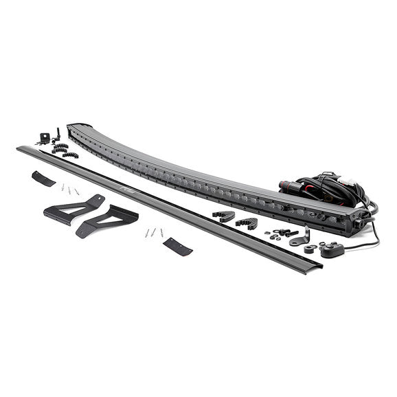 Load image into Gallery viewer, Rough Country 50&quot; Curved LED Light Bar Upper Windshield Kit for 84-01 Jeep Cherokee XJ
