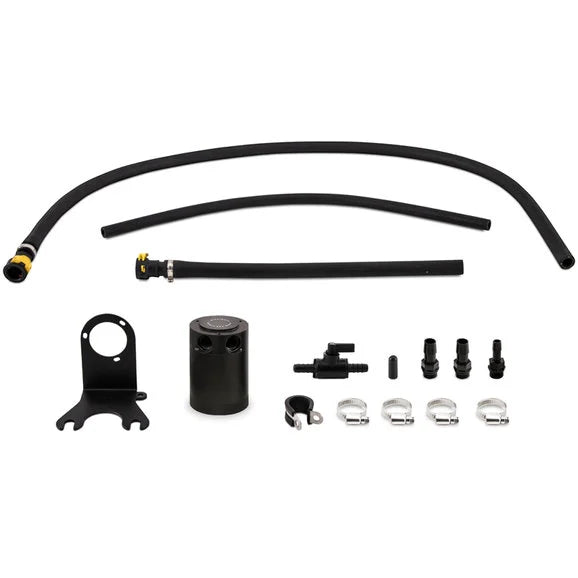 Mishimoto MMBCC-JLP-18PBE Baffled Oil Catch Can Kit for 18-24 Jeep Wrangler JL & Gladiator JT with 3.6L Engine