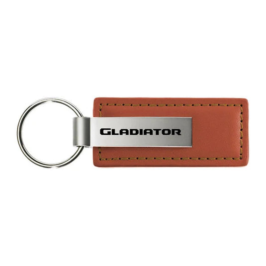 Automotive Gold Leather Gladiator Keychain