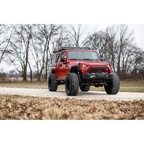 Load image into Gallery viewer, Rough Country 10524 Angry Eyes Grille for 07-18 Jeep Wrangler JK
