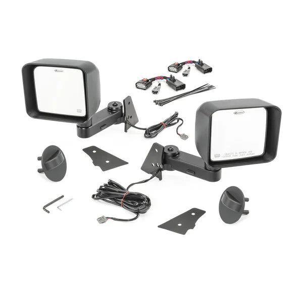 Load image into Gallery viewer, Quadratec Automatic Billet Aluminum Mirror Movers for 07-18 Jeep Wrangler JK
