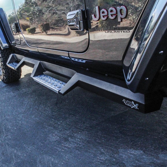 Load image into Gallery viewer, Westin HDX Drop Nerf Steps in Textured Black for 20-24 Jeep Gladiator JT
