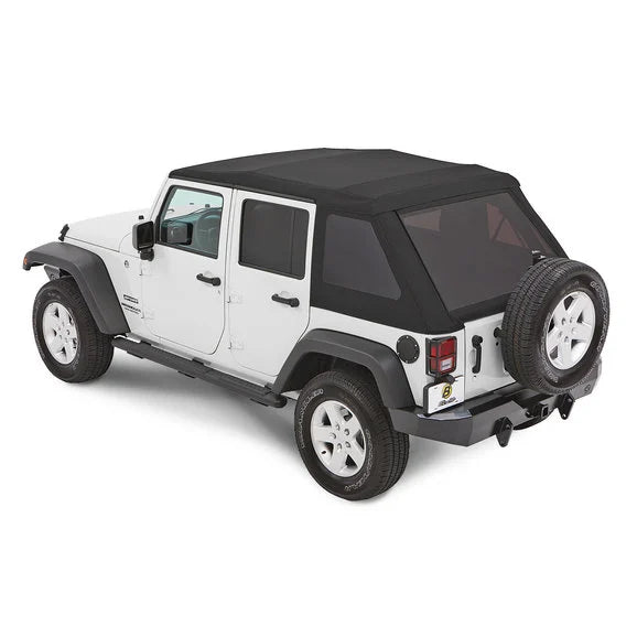 Bestop Trektop NX Glide Twill Soft Top for 07-18 Jeep Wrangler JK 4 Door