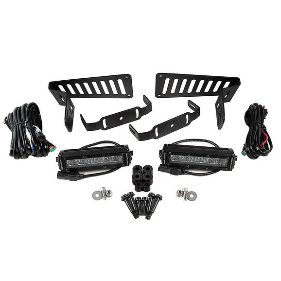 Diode Dynamics Cowl Mounted LED Light Bar Kit for 18-24 Jeep Wrangler JL & Gladiator JT