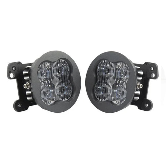 Diode Dynamics SS3 LED Fog Light Kit for 07-24 Jeep Wrangler JK, JL Sahara/Rubicon & Gladiator JT Overland/Rubicon