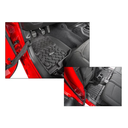 Quadratec Ultimate All Weather Floor Liners for 18-24 Jeep Wrangler JL Unlimited