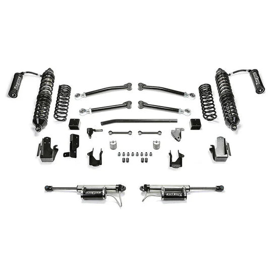 Fabtech 3″ Trail Lift Kit with 2.5" Dirt Logic Front Reservoir Shocks & 2.25" Rear Dirt Logic Shocks for 20-22 Jeep Wrangler JL Unlimited 4-Door