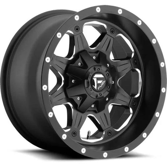 Fuel® Off-Road Boost Wheel in Black with Machined Accents for 07-24 Jeep Wrangler JL, JK & Gladiator JT