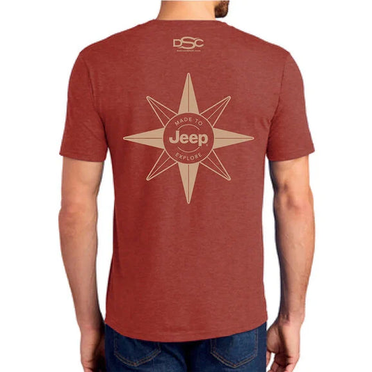 Jeep Merchandise Men's Jeep Compass T-Shirt in Spice Heather