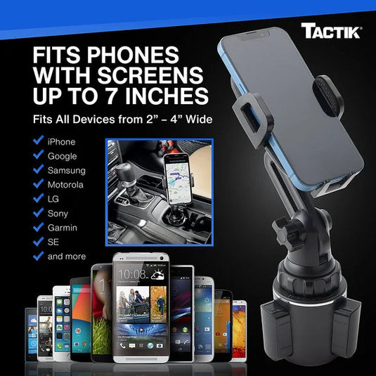 TACTIK SLT-JK987 Universal Cup Holder Cell Phone Mount