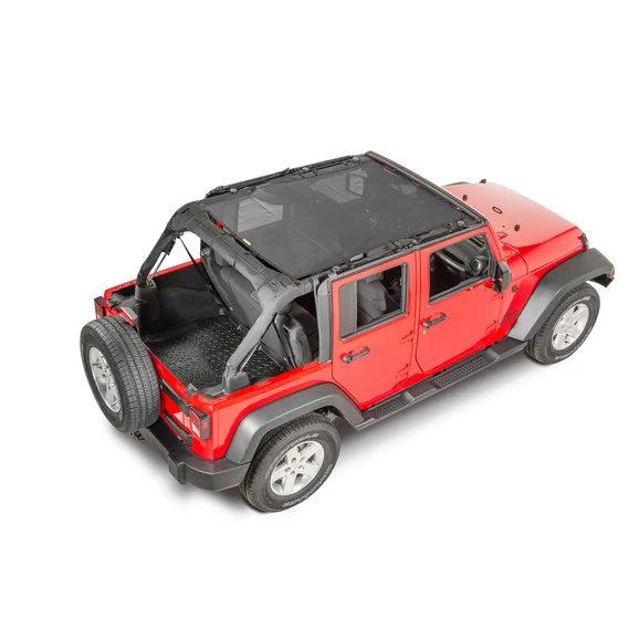 Dirtydog 4X4 Safari Sun Screen for 07-18 Jeep Wrangler Unlimited JK 4 Door