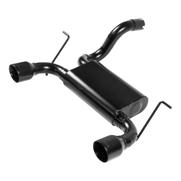 Flowmaster 817804 Force II Dual Axle Back Exhaust with Black Tips for 18-24 Jeep Wrangler JL with 3.6L