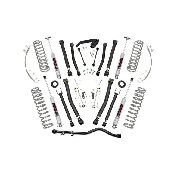 Rough Country 67430 4in X-Series Suspension Lift Kit for 07-18 Jeep Wrangler Unlimited JK