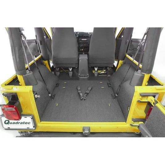 Bedrug BTTJ97R BedTred Premium Molded Rear Floor Covering without Cutouts for 97-06 Jeep Wrangler TJ